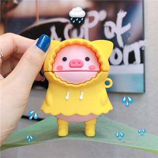 Raincoat Pig Earphone Case For Airpods