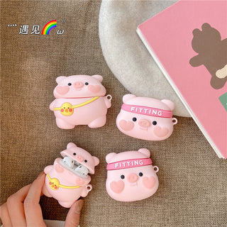 Pink Pig Earphone Case For Airpods