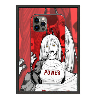 Power Chainsaw Man LED Case for iPhone
