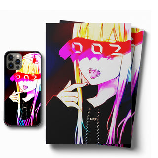 Anime Darling Franxx 002 LED Case for iPhone