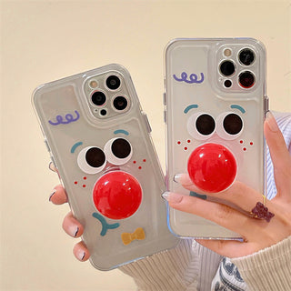 Funny Clown Emoji Cute Cases For iPhone With Red Nose