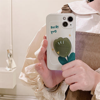 Nice Day Cute Cases For iPhone Tulip Stand