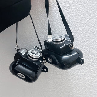 Lighting Camera Earphone Case For Airpods with Lanyard