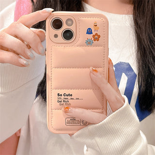 Mini Monsters Leather Cute Phone Cases For iPhone