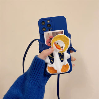 Lanyard Crooked Neck Duck Cute Cases For iPhone