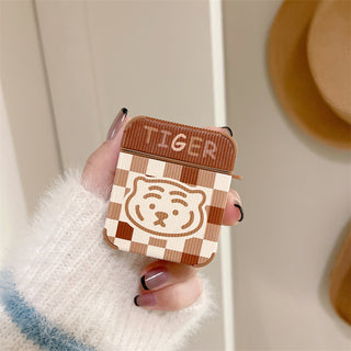 Tiger Earphone Case For Airpods with Hook
