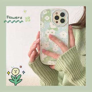Green Floral Cute Cases For iPhone