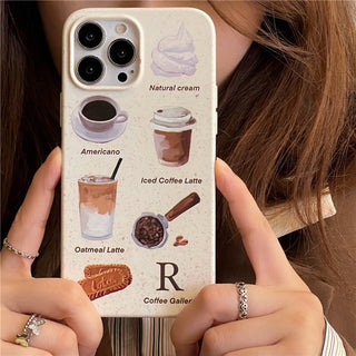 Coffee Doodle Cute Cases For iPhone