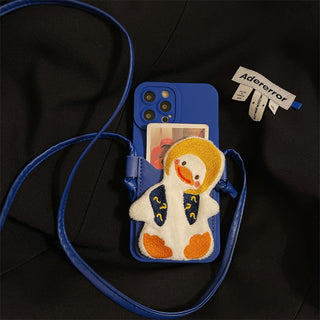 Lanyard Crooked Neck Duck Cute Cases For iPhone