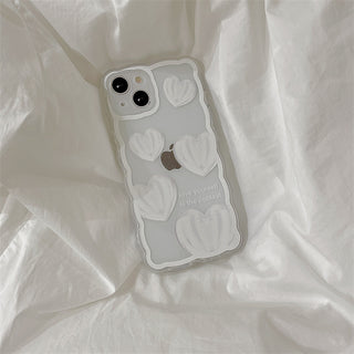 Transparent Heart Cute Phone Cases For iPhone