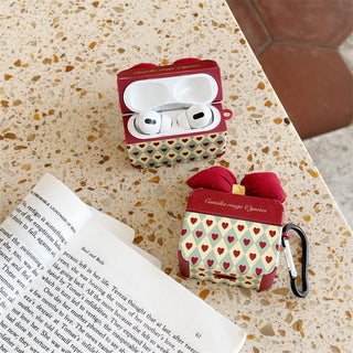 Heart Bow-knot Earphone Case For Airpods with Hook